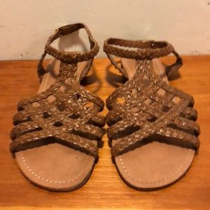 Mossimo leather braided sandal (EUC)